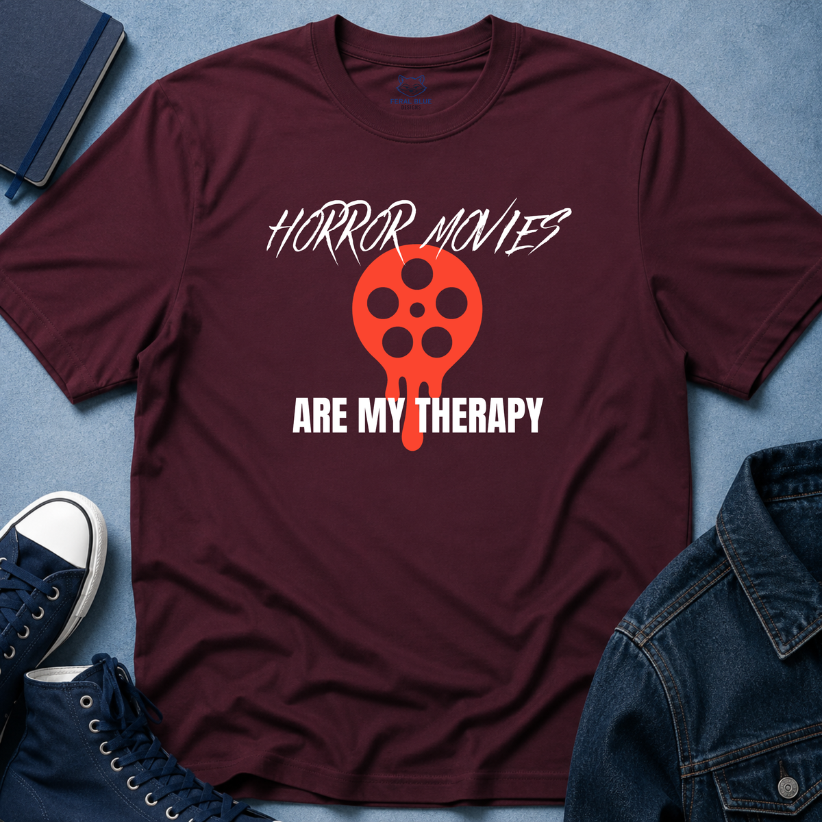 Horror Movies Are My Therapy T-Shirt - Reel