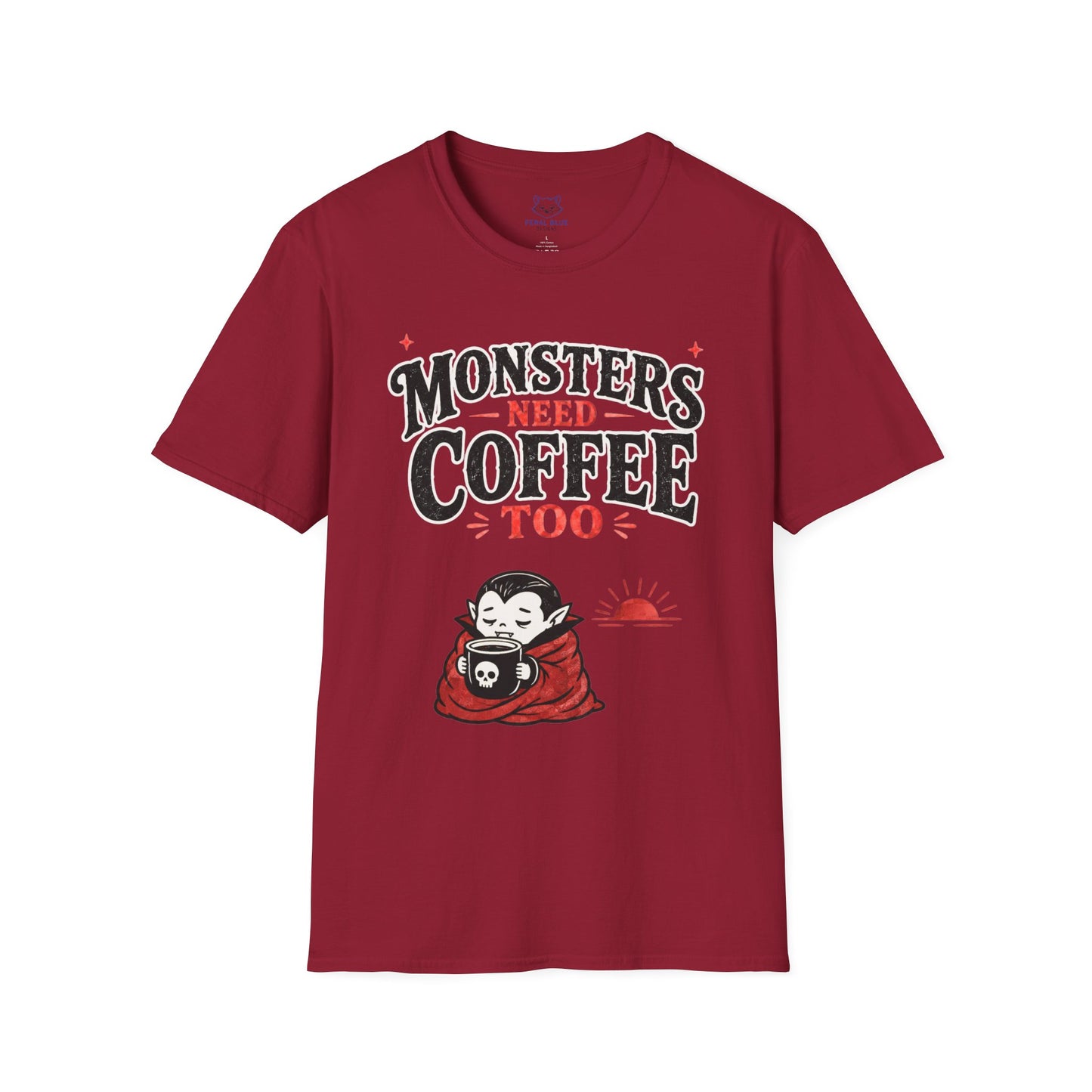 Monsters Need Coffee Too T-Shirt