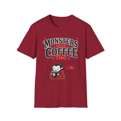 Monsters Need Coffee Too T-Shirt