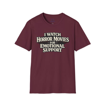 Horror Movies for Emotional Support T-Shirt