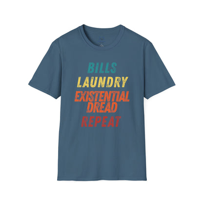 Bills Laundry Existential Dread Repeat T-shirt