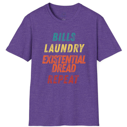 Bills Laundry Existential Dread Repeat T-shirt