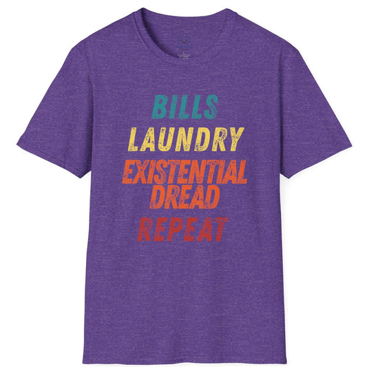 Bills Laundry Existential Dread Repeat T-shirt