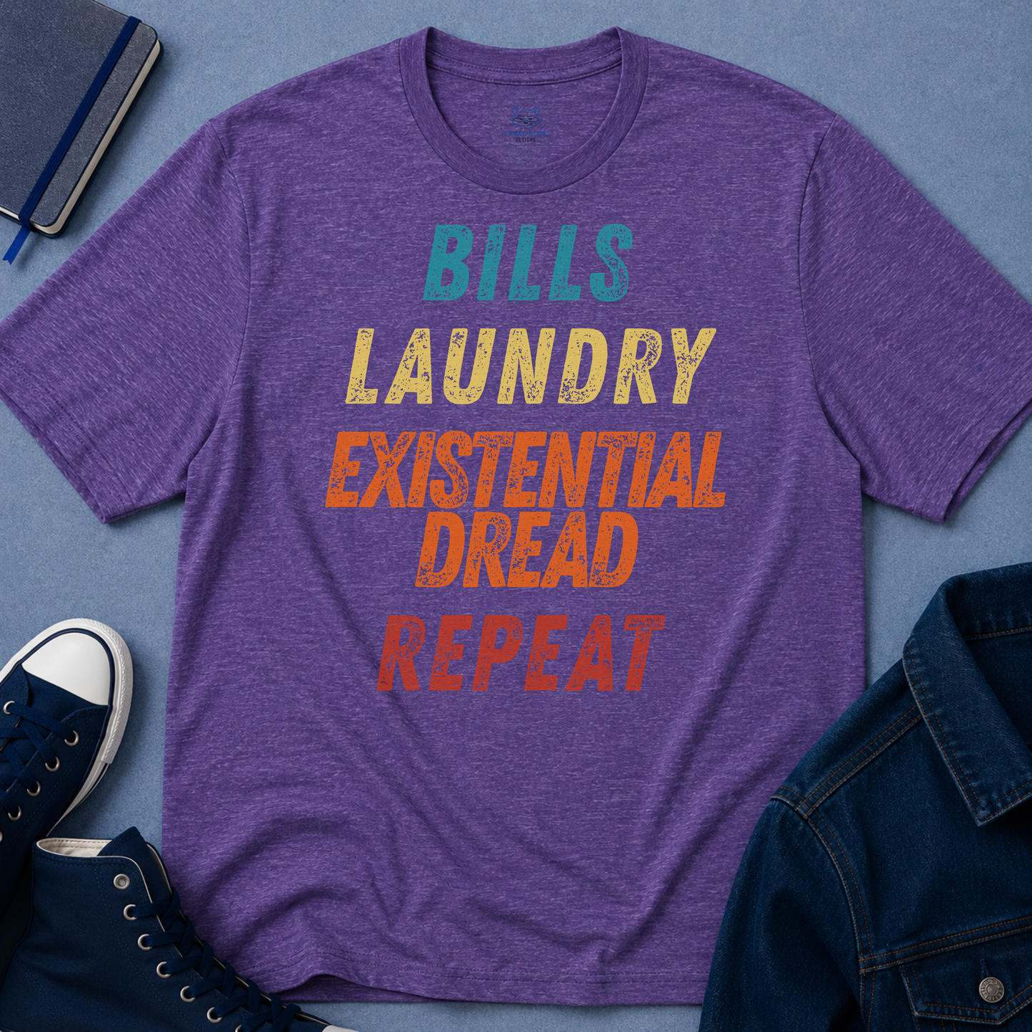 Bills Laundry Existential Dread Repeat T-shirt