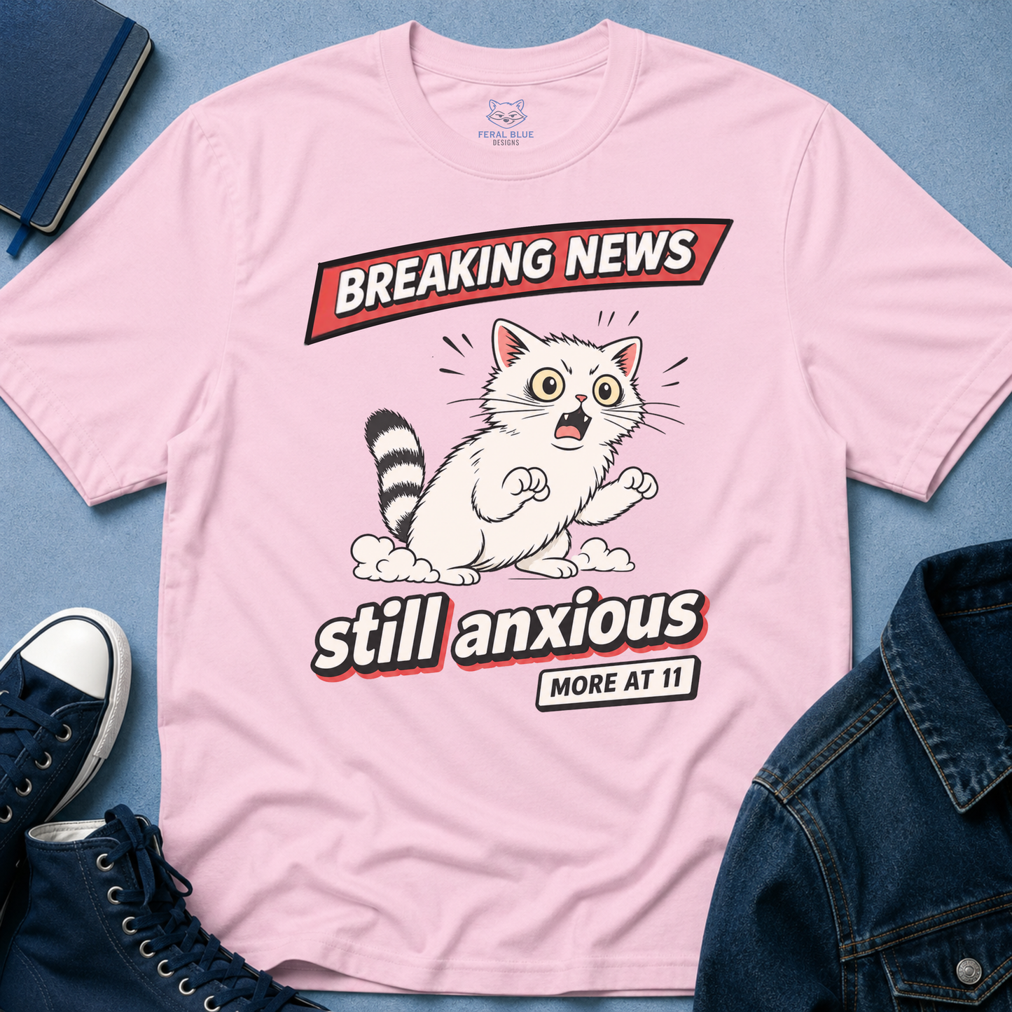 Breaking News Still Anxious T-Shirt