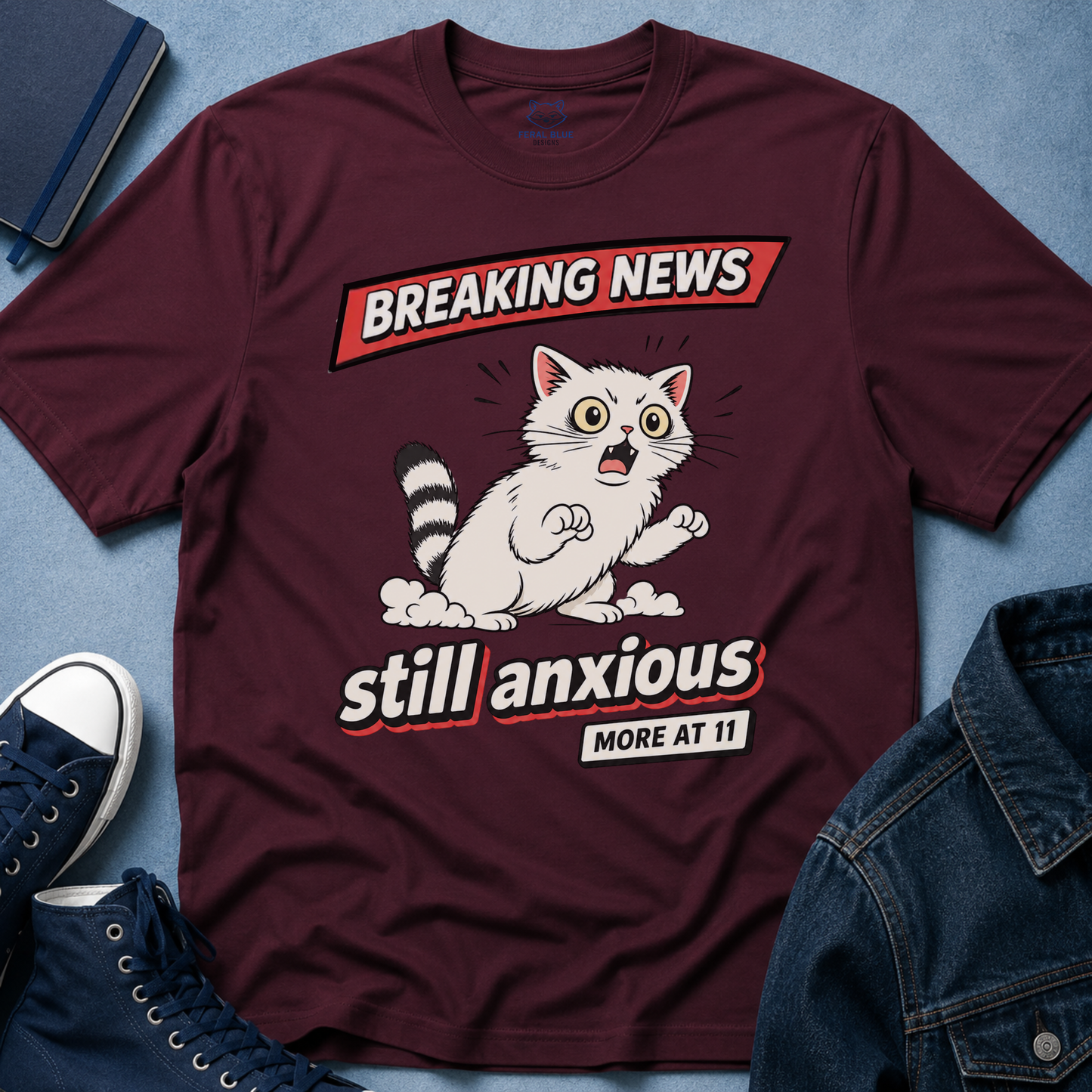 Breaking News Still Anxious T-Shirt