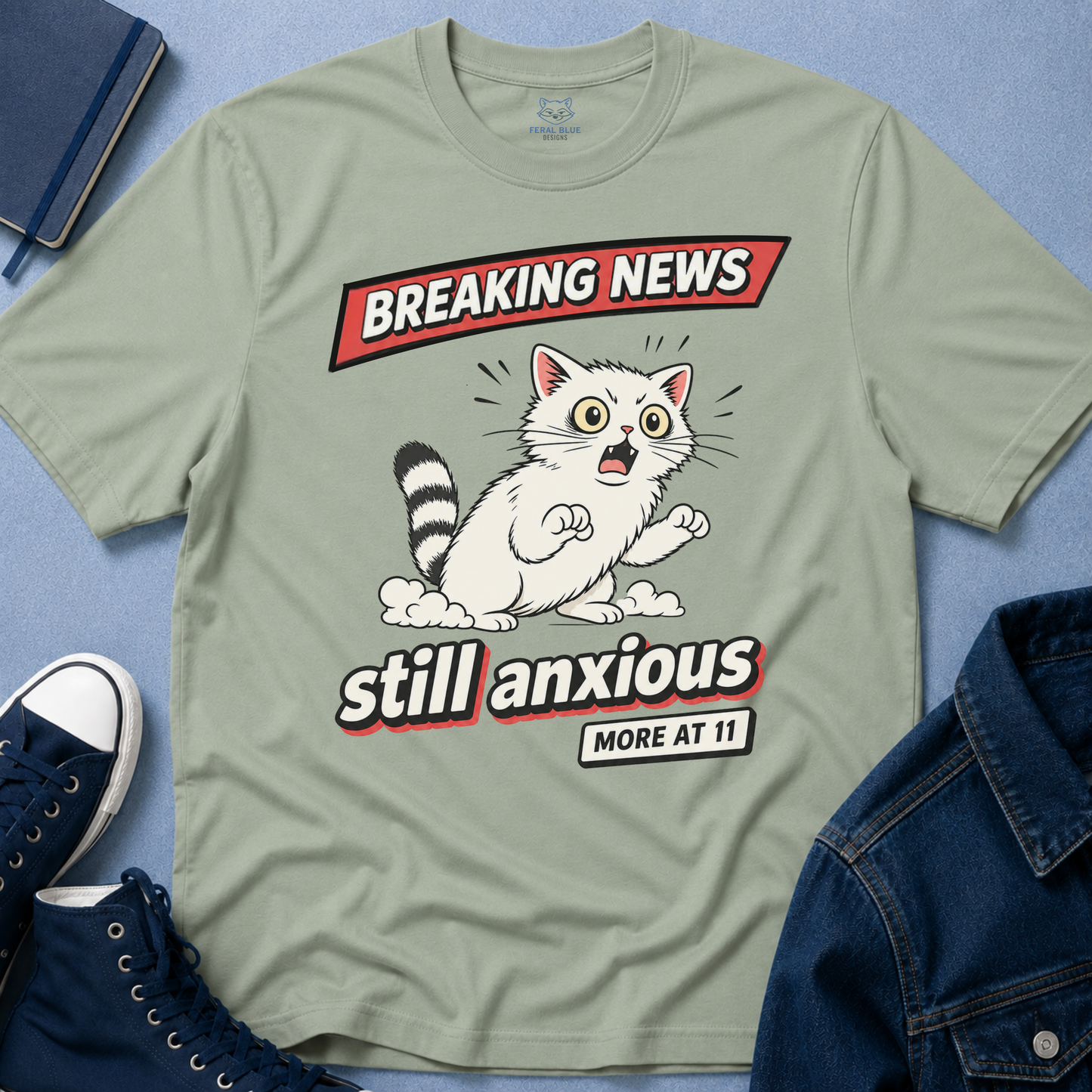 Breaking News Still Anxious T-Shirt