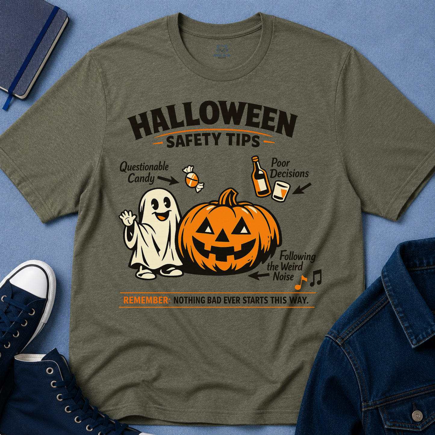 Halloween Safety Tips T-Shirt