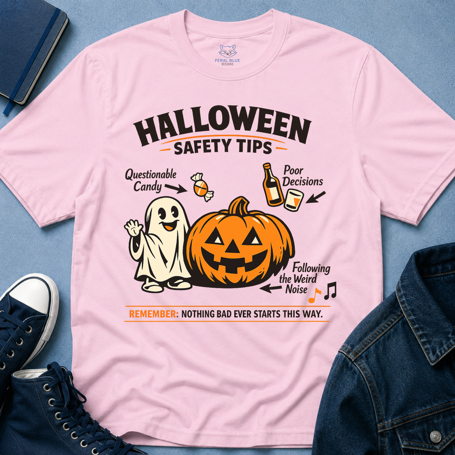 Halloween Safety Tips T-Shirt