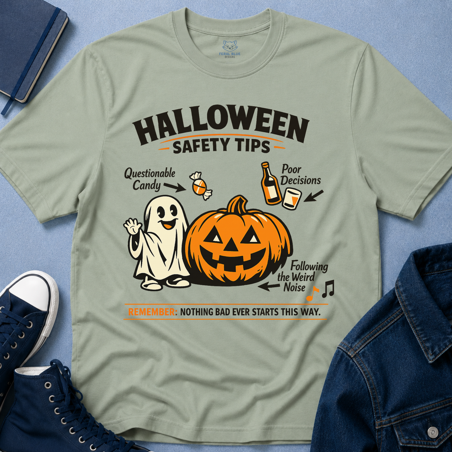 Halloween Safety Tips T-Shirt