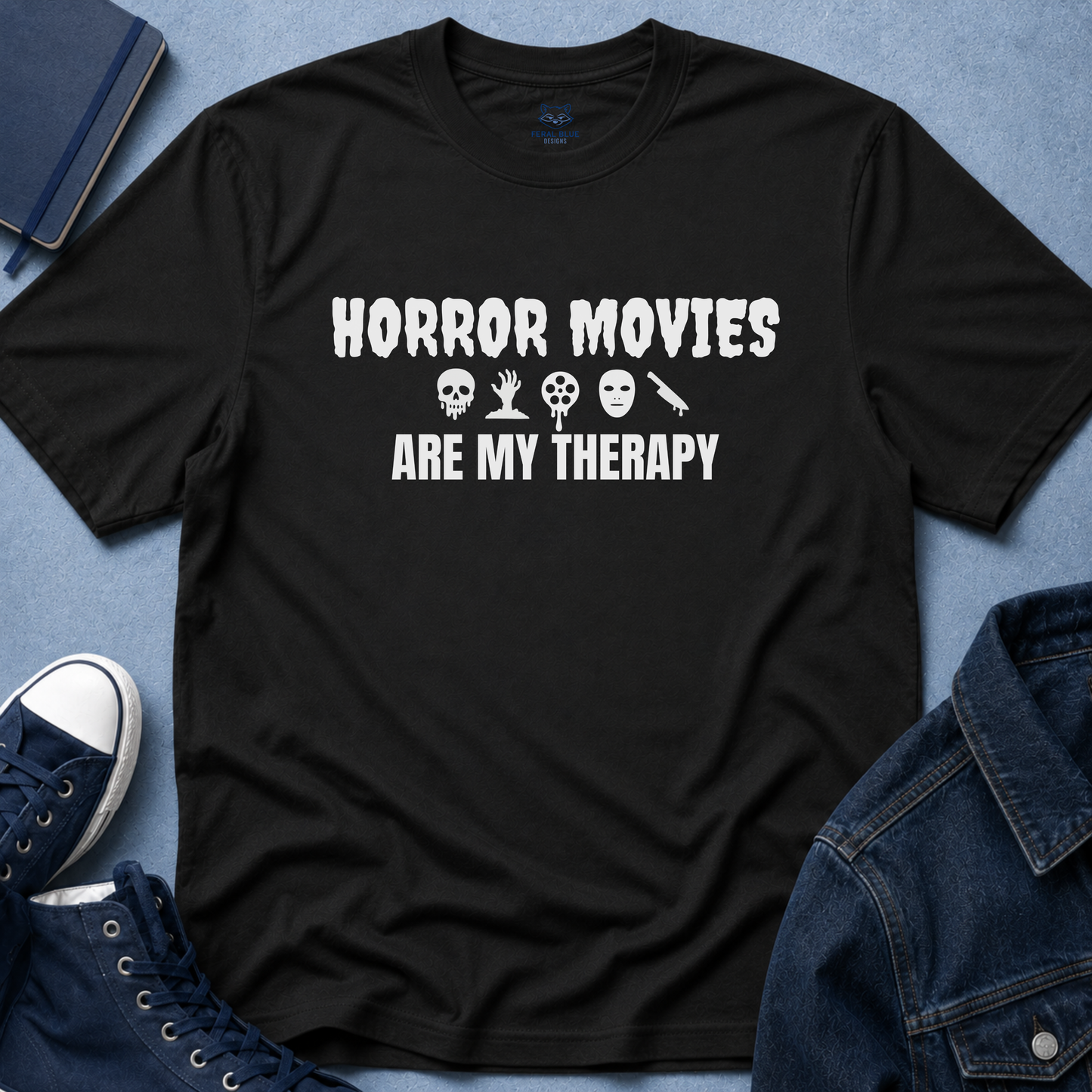 Horror Movies Are My Therapy T-Shirt - Icons