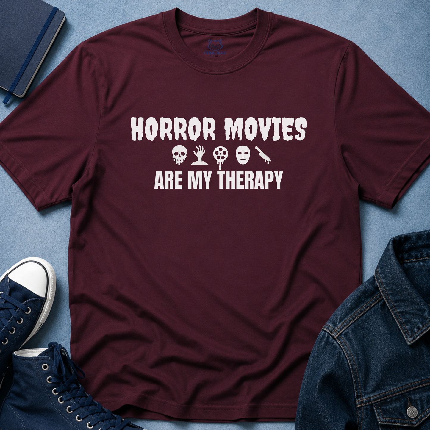 Horror Movies Are My Therapy T-Shirt - Icons