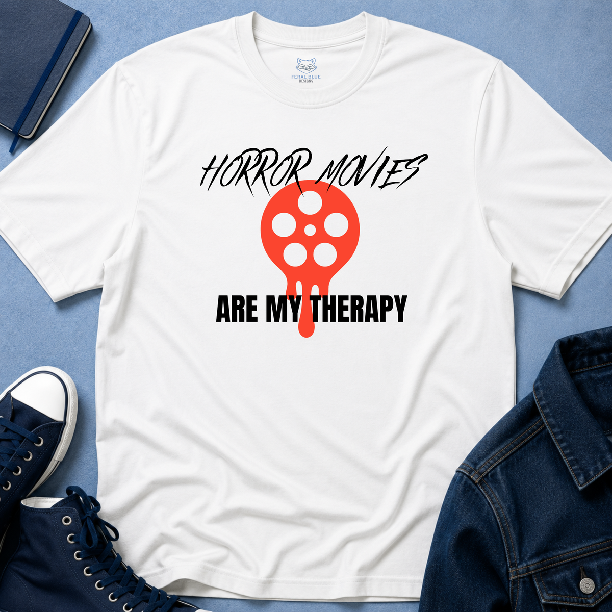 Horror Movies Are My Therapy T-Shirt - Reel