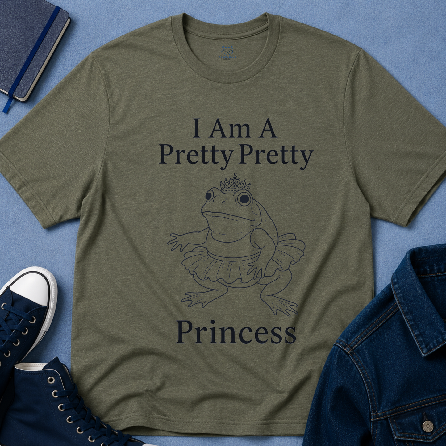 I Am a Pretty Pretty Princess T-Shirt - Bullfrog