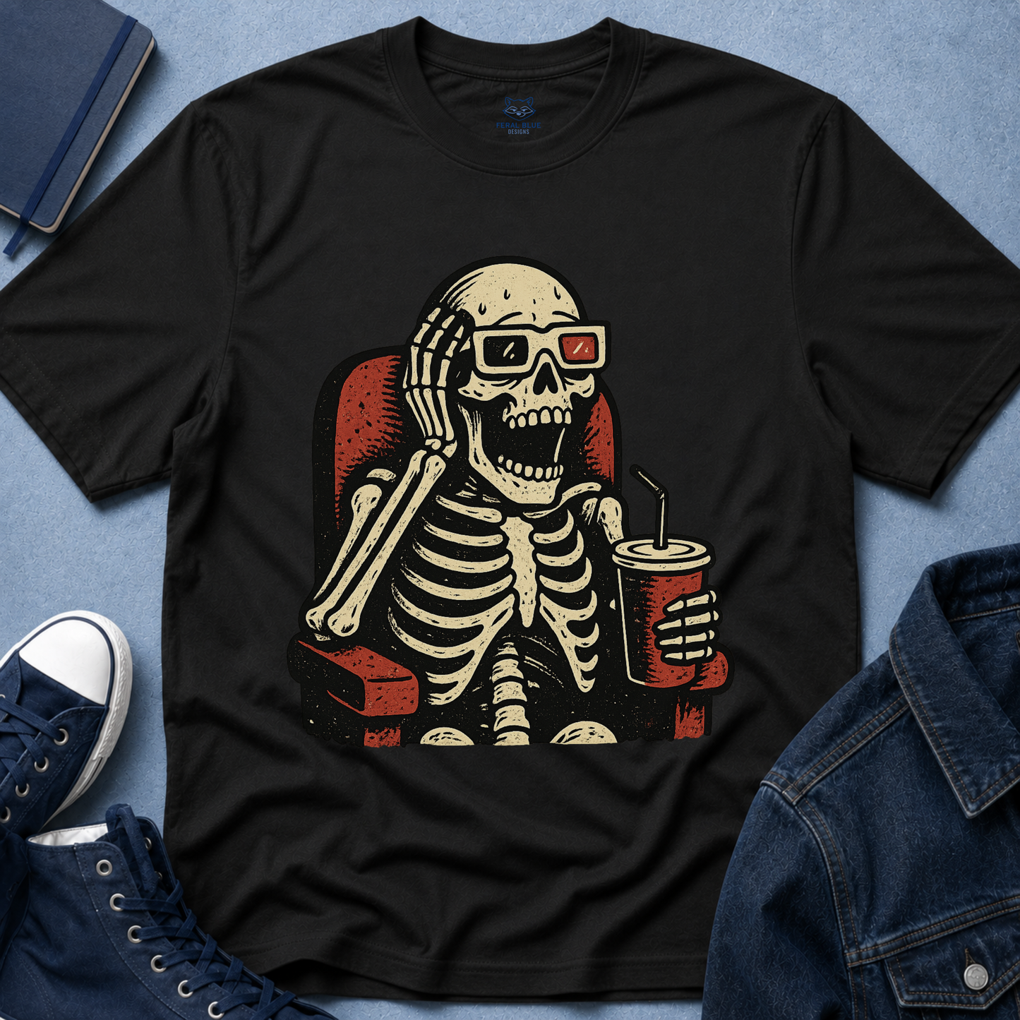 Movie Skeleton Graphic T-Shirt