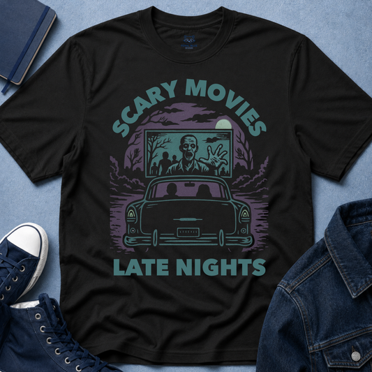 Scary Movies, Late Nights T-Shirt